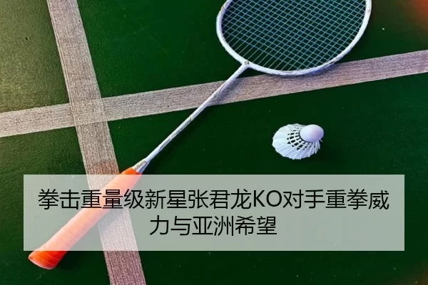 拳击重量级新星张君龙KO对手重拳威力与亚洲希望