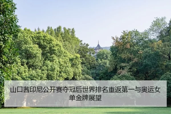 山口茜印尼公开赛夺冠后世界排名重返第一与奥运女单金牌展望